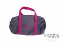 Grey/ pink sport bag